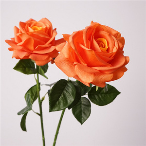 Fabbrica di alta qualità fiore artificiale vero tocco <span class=keywords><strong>rosa</strong></span> per la casa decorazione di nozze, <span class=keywords><strong>rosa</strong></span> <span class=keywords><strong>rosa</strong></span> <span class=keywords><strong>rosa</strong></span> grande testa in lattice fiore artificiale - Product Image 4