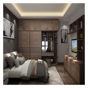 Armoire en contreplaqué pour chambre à coucher, design moderne, couleur unie, laquée mate, pour appartement - Product Image 5