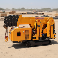 Grue araignée sur chenilles montée sur camion, électrique et hydraulique, hauteur de levage 12m, certifiée ISO CE - Offre Spéciale