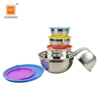 Accessoires de cuisine Bols à Mélanger En Acier Inoxydable Bol Ensemble