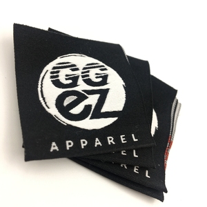 Fer personnalisé sur le cou étiquettes adhésif thermocollant t-shirt étiquettes tissées étiquettes - Product Image 2