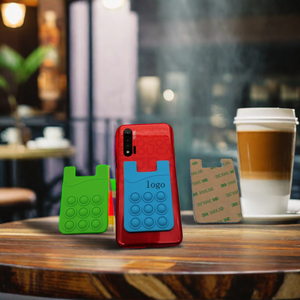 Khuyến mại chống trầm cảm bong bóng Thần Tài đẩy Pops mềm Silicone Đồ chơi điện thoại thông minh Wallet trường hợp với chủ thẻ kinh doanh - Product Image 6