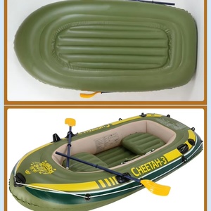 Kayak gonflable de qualité Explorer, robuste, en PVC écologique, avec pompe manuelle à double action, prêt pour lac, rivière, jardin, avec kit de réparation en 5 minutes - Product Image 4