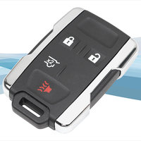 MS 3 + 1 Boutons Pour Chevrolet/GMC Smart Key Shell Logement Remplacement Key Fob Case Shell Keyless Entry Remote Control Key Cover