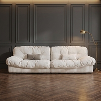 Canapé Chesterfield trois places moderne en similicuir rembourré, multifonctionnel, avec structure en bois massif, pour salons d'hôtels et de villas