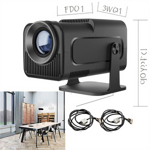 Hy320 mới đến Thông Minh Máy chiếu di động 1080P 300 Ansi <span class=keywords><strong>Lumens</strong></span> băng tần kép wifi6 Android 11 Hệ điều hành <span class=keywords><strong>Mini</strong></span> 4K <span class=keywords><strong>LED</strong></span> LCD - Product Image 4