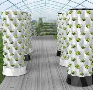 6 8 10 12 Tier 30L 100L Growing Towers Hydroponics Vertical Garden Systems For Plant Grow Vegetable Grow