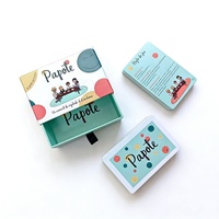 Jeu de cartes professionnel personnalisé avec design sur mesure, couleur CMYK, boîte de jeu unique, cartes à jouer en papier avec logo personnalisé imprimé