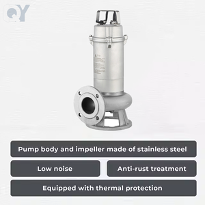 QY WQK Series Large Flow Sewage <b>Submersible</b> Electric <b>Pump</b> Cast Iron and Stainless Steel with Cutting Features - Product Image 5