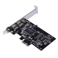 Carte Firewire, adaptateur PCIe Firewire 800 pour Windows 10 avec support et câble à profil bas, 3 ports (2x6 broches 1x4 broches) IEEE 1394