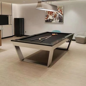 <span class=keywords><strong>Mesa</strong></span> de Billar Moderna de Madera Maciza de Lujo con Tablero Multifuncional para Comedor y <span class=keywords><strong>Ping</strong></span> <span class=keywords><strong>Pong</strong></span>, Tamaños de 7 pies/8 pies/9 pies - Product Image 1