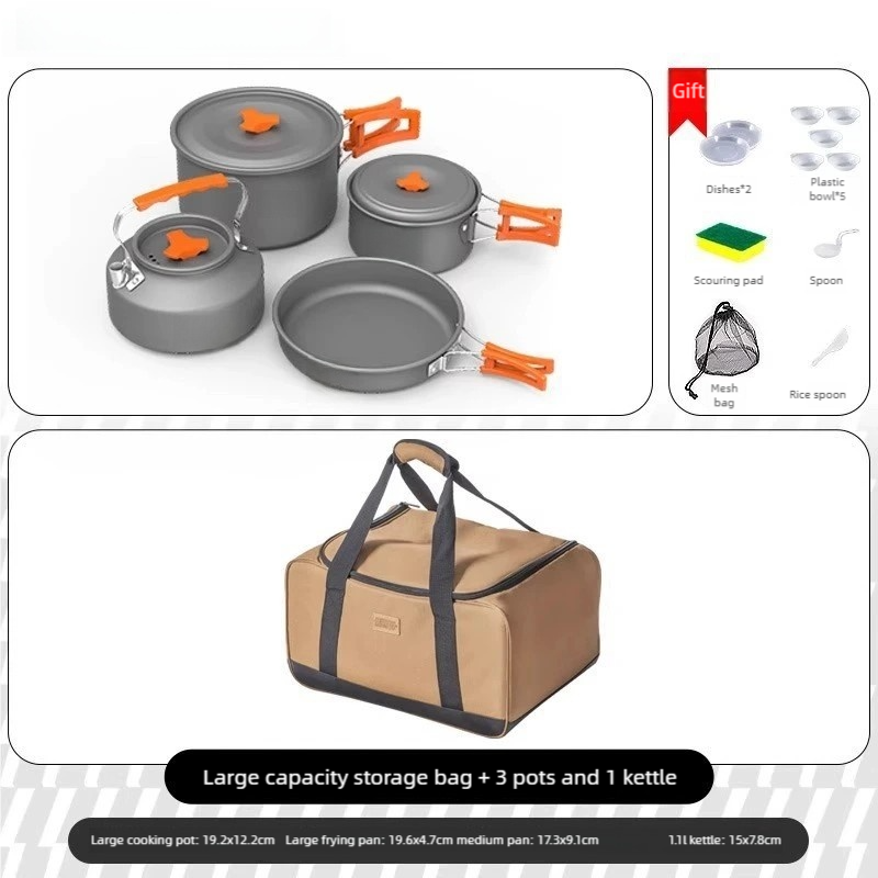 Sac de rangement + 3 pots et 1 pot