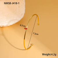 Bracelet Gaovo Unique Designer avec Pierre de Naissance, Incrusté de Zircons Colorés, Plaqué Or, en Acier Inoxydable, Bijou Minimaliste Tendance pour Femme