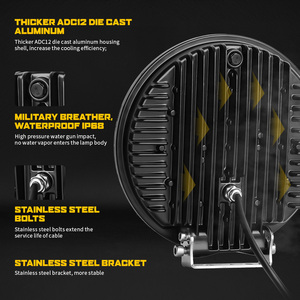140W 24V dẫn ánh sáng tại chỗ 4x4 9 inch Vòng phụ trợ lái xe làm việc đèn không thấm nước IP68 điều kiện mới cho xe tải offroad ATV UTV - Product Image 3