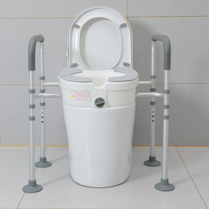 Aumentador de altura para inodoro con pasamanos para personas mayores y discapacitadas, equipo de seguridad para baño QC-M316 - Product Image 1