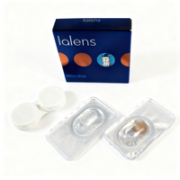 Boîte en carton personnalisée pour lentilles de contact souples, emballage de lentilles de contact à marque privée, boîte en papier pour lentilles de contact cosmétiques