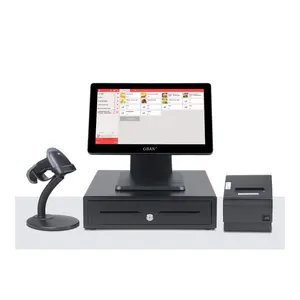 Hot Selling 15 Pos-systeem Supermarkt Restaurant Kassier All In One Touch Pos-systeem
