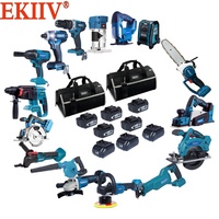 Litfen — outils électriques de haute qualité, lxt1500, 20 pièces, kit de combo 18v, sans fil