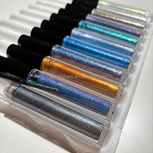 Mascara imperméable en gros, marque privée, séchage rapide, maquillage duo-chrome, mascara anti-bavures, paillettes chromées scintillantes, votre logo - Product Image 5