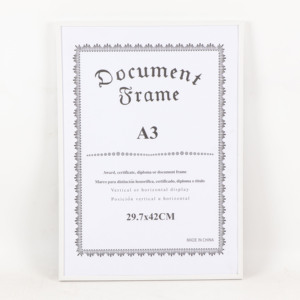 A3 WPC <strong>Frame</strong>, A3 <strong>Plastic</strong> <strong>Frame</strong>, A3 <strong>Document</strong> <strong>Frame</strong> 29.7x42cm - Product Image 2