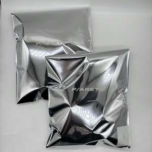Custom LOGO Silver Mailer Bag for Clothing Glossy Metallic Mailing Bag for <b>Hoodies</b> Polymailer - Product Image 1