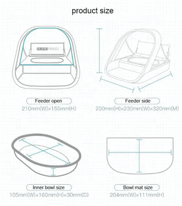 Alimentatore automatico intelligente per animali domestici con alimentazione sicura con Microchip per animali domestici per cani da compagnia adatto sia per alimenti umidi che secchi - Product Image 2