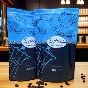 Tại gói cà phê rang xay bolsas cafe 5 libras túi đóng gói cà phê 5 pound gói cà phê với van khử khí một chiều - Product Image 4