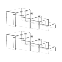 Présentoir en acrylique transparent moderne Présentoir en acrylique moderne Étagère pour barre à dessert Action Figure Bijoux-pour présentoirs