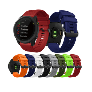 Bracelet de montre intelligente en silicone 22mm pour hommes et femmes, bracelet de sport en silicone pour <span class=keywords><strong>Garmin</strong></span> Venu 3 Forerunner 265 <span class=keywords><strong>745</strong></span> - Product Image 1