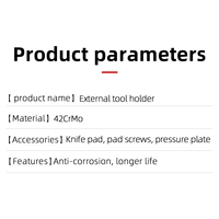 Ensemble de porte-outils de tournage externe CNC MWLNR/L 95 degrés, outils de coupe externes pour machine à tournage