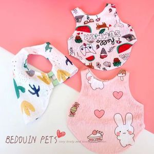 Summer Breathable Mesh Vest For Small Dogs <b>Cats</b> Pineapple Pattern Sun Protection Clothing Tropical Design Pet <b>Clothes</b> - Product Image 4