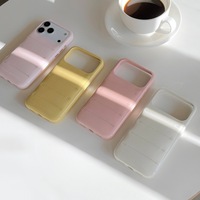 Coque de téléphone portable antichoc tendance avec strass animaux pour iPhone 17/16 Pro Max, couleur unie personnalisée pour iPhone 15/14 Pro