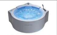 Bañera de Hidromasaje Independiente OPRAH con Control Digital, Cascada LED y Drenaje Inteligente de Acrílico para Baño y Spa - Product Image 2