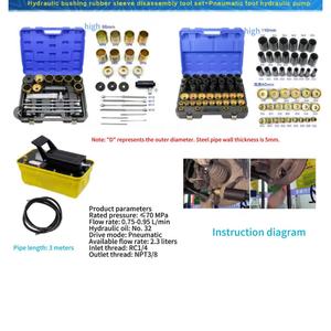 Bộ dụng cụ tháo lắp ống cao su thủy lực và bơm thủy lực chân khí nén - Product Image 6