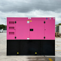 Générateur diesel silencieux à capot ouvert OEM 80 kW 100 kVA, groupe électrogène triphasé 75 kW 80 kVA avec ATS de secours 50 Hz 60 Hz CE