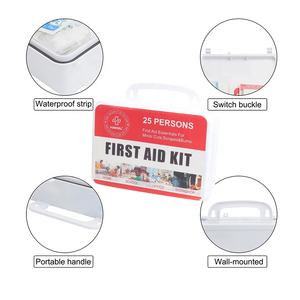 Boîte de trousse de premiers soins étanche pour 25 personnes trousse de premiers soins en plastique pour la maison, le bureau, l'école, l'extérieur - Product Image 4