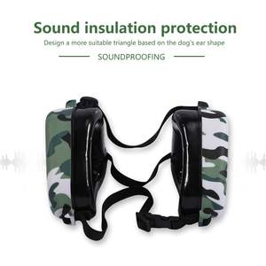 Protetores Auriculares para Cães de Caça em Material ABS, Tipo Faixa Reutilizável, Cancelamento de Ruído para Proteção Auditiva em Campo de Tiro - Product Image 6