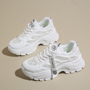 <span class=keywords><strong>Sneakers</strong></span> Chunky <span class=keywords><strong>Bianche</strong></span> a Scacchi da <span class=keywords><strong>Donna</strong></span> 2026 Hot Sale, Scarpe Sportive Traspiranti in Mesh - Product Image 3