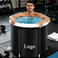 Baignoire à glace gonflable portable pour athlètes avec une capacité de 59 gallons, piscine de plongeon froid pour la récupération
