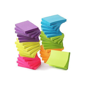 Bloc de Notas Adhesivas de 6 Colores Favoritos, Fáciles de Pegar, con Logotipo Personalizado, Autoadhesivas, para Escribir en el Diario, Estudiar, Oficina, Escuela - Product Image 1