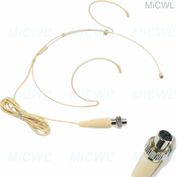 Microphone professionnel sans fil, casque d'enregistrement omnidirectionnel, pour sk100 G2 G3 G4 ULX SLX, 3.5mm TA4F TA3F Mini