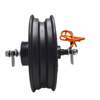 Moteur BLDC 60V 72V 1500W 10 pouces sans balais à courant continu sans engrenage pour moto électrique, frein à disque, en acier allié, 8000 tr/min, arrière