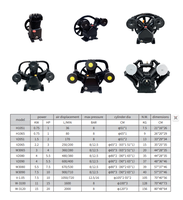 Compresseurs D'air Entraînés Par courroie pompe 7.5KW/10HP 3090 piston Compresseurs D'air Tête de Pompe