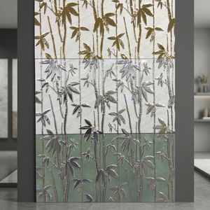 Third Fired Golden Silver 12x24 Ceramic Wall <b>Tiles</b> 300x600mm Digital Glazed Highlighter for Interior Architecture - Product Image 1