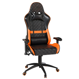 <span class=keywords><strong>Chaise</strong></span> de jeu pour ordinateur PC, <span class=keywords><strong>chaise</strong></span> de jeu pivotante inclinable en cuir durable, confortable et rembourrée, idéale pour les e-sports et les compétitions de jeu - Product Image 1