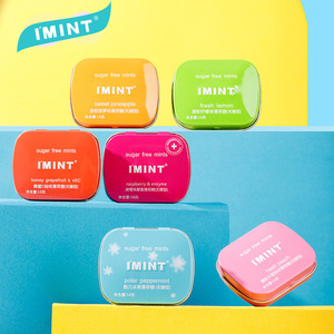 I'mint rắn loại máy tính bảng Kẹo Bạc Hà Hương vị trái cây có hương vị 0 Suger ít chất béo đường miễn phí bạc hà 16G - Product Image 2