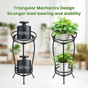 Ornements <span class=keywords><strong>de</strong></span> jardin pour patio <span class=keywords><strong>support</strong></span> métallique pour plantes présentoir à fleurs en fer pour le jardin Aménagement paysager intérieur extérieur - Product Image 4