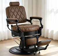 Chaise de Barbier Hydraulique Pivotante et Inclinable Robuste Style Vintage – Offre Spéciale