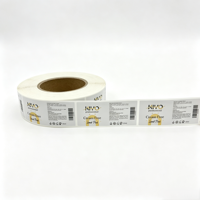 Étiquettes personnalisées pour flacons cosmétiques en rouleau, autocollantes, imperméables, formes personnalisées, impression UV, conception de logo sur mesure