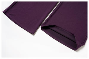 लुलुलुक्सीयाया नरम पॉलिएस्टर लाउंज आकस्मिक उच्च कमर ढीली फिट स्पोर्ट्स सीधे जॉगर पैंट महिलाओं चौड़े पैर - Product Image 6